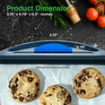thumbnail image 2 of NutriChef Blue Silicone Handles - Flexible Design for Nonstick Carbon Steel Bakeware Pans, (Blue), 2 of 7