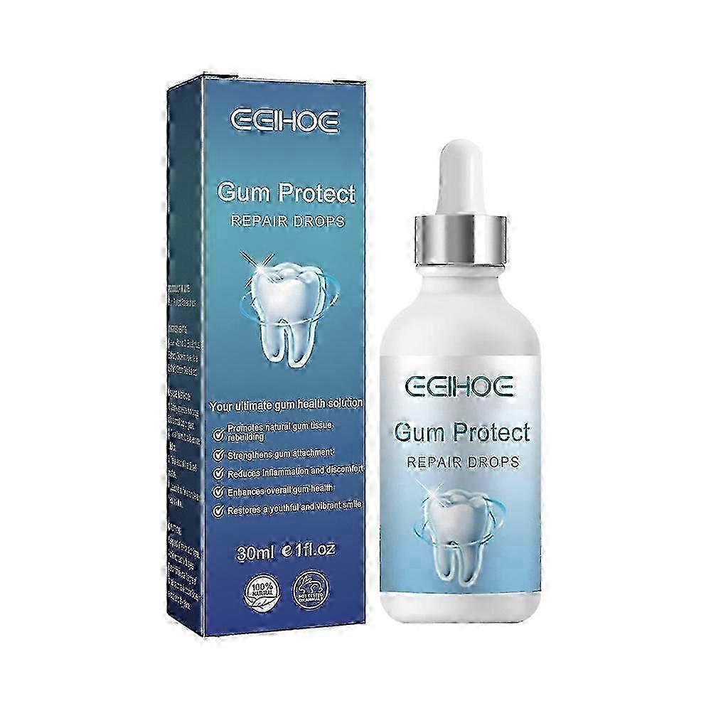 1-3Pcs 30ML Quickly Gum Repair Serum Drops Relief Periodontal Protect Gum Repair Drops Whitening Teeth Toothpaste