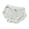 thumbnail image 3 of Swuxness Women's Lace Breathable Underwear, Women's Panties, Women's Mid Waist Plus Size Ice Silk Bare Feel Crotch Mask Seamless Lace Panties Green, L, 3 of 4
