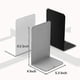 thumbnail image 1 of Sujetalibros, 4 pares/8 piezas Sujetalibros de metal para estantes, libro resistente oso de fresa Electrónica, 1 of 1