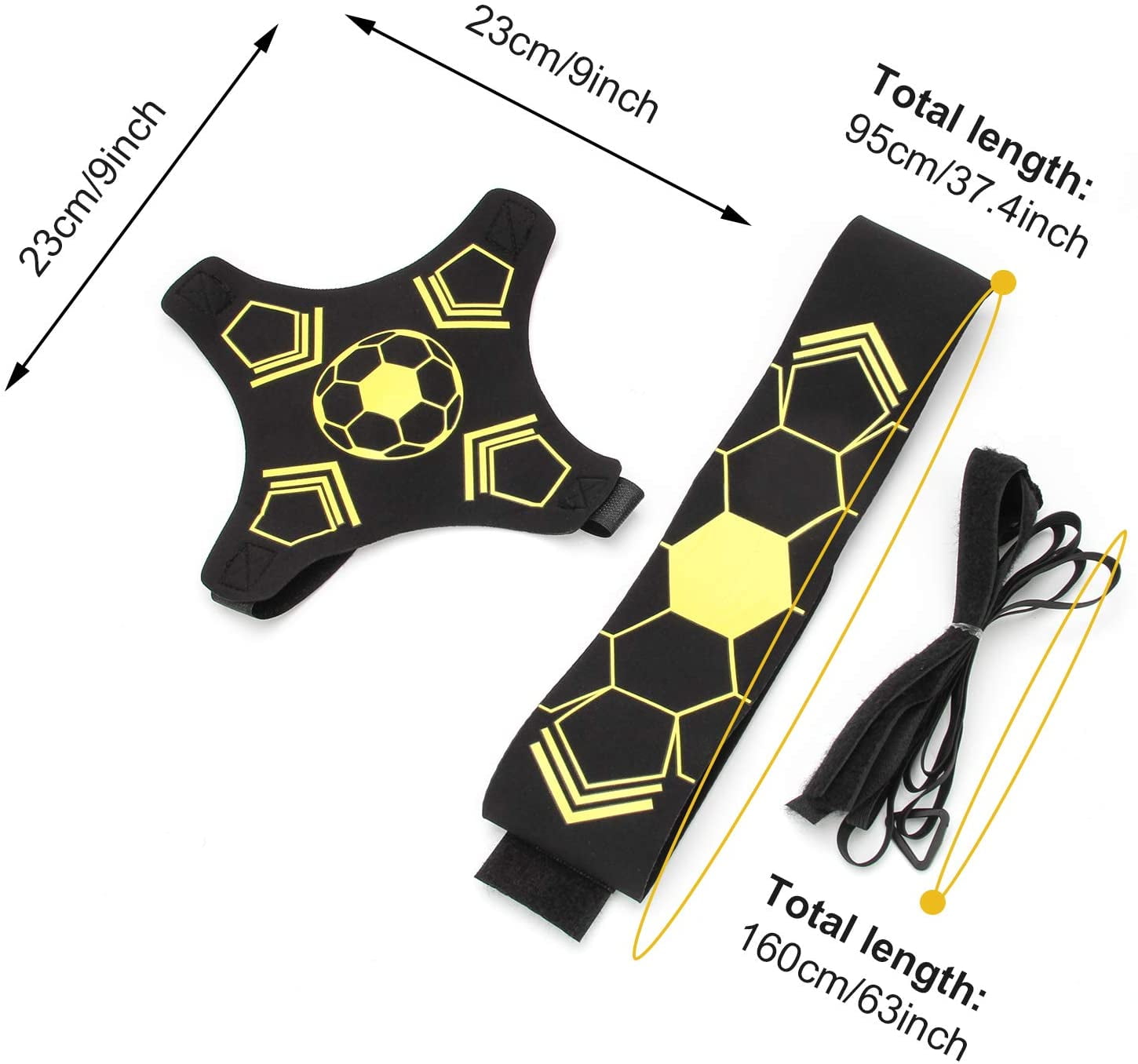 Plutput Adjustable Solo Soccer Kick Trainer Football Skills Training Waist Belt for Beginner Kids Teenagers Adult