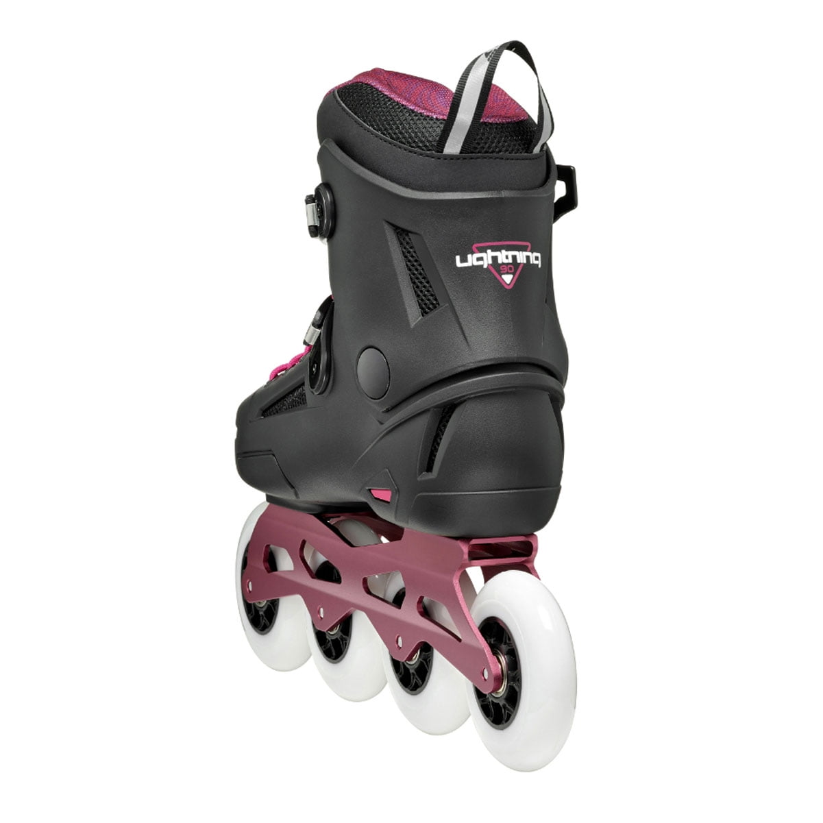 ROLLERBLADE Lightning 90 W, Color: Black/Sangria, Size: 9 (07372200Q78-9)