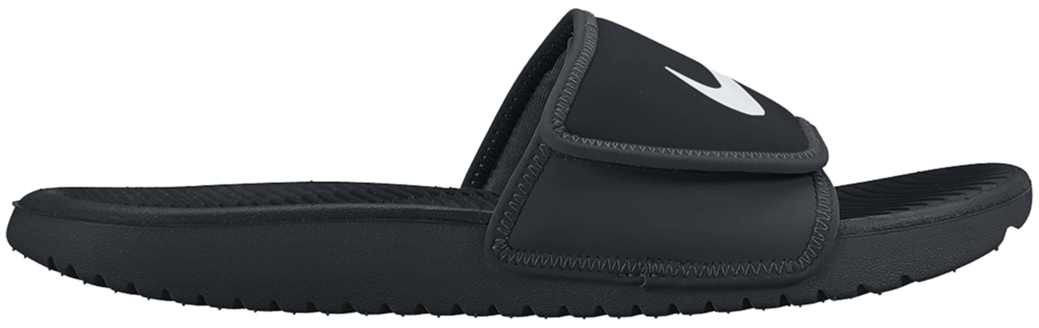 Nike - Nike Kids' Kawa Adjustable Slides (Black/White, 10) - Walmart ...
