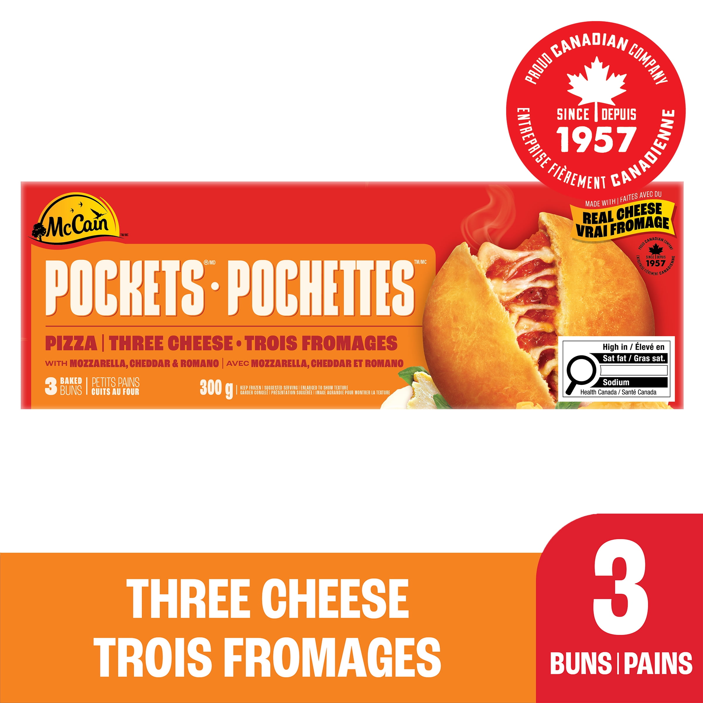 McCain Pizza Pockets Three Cheese