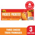 thumbnail image 1 of McCain® Pizza Pockets® Three Cheese, Made in Canada from domestic and imported ingredients, 3 x 100g, 1 of 8