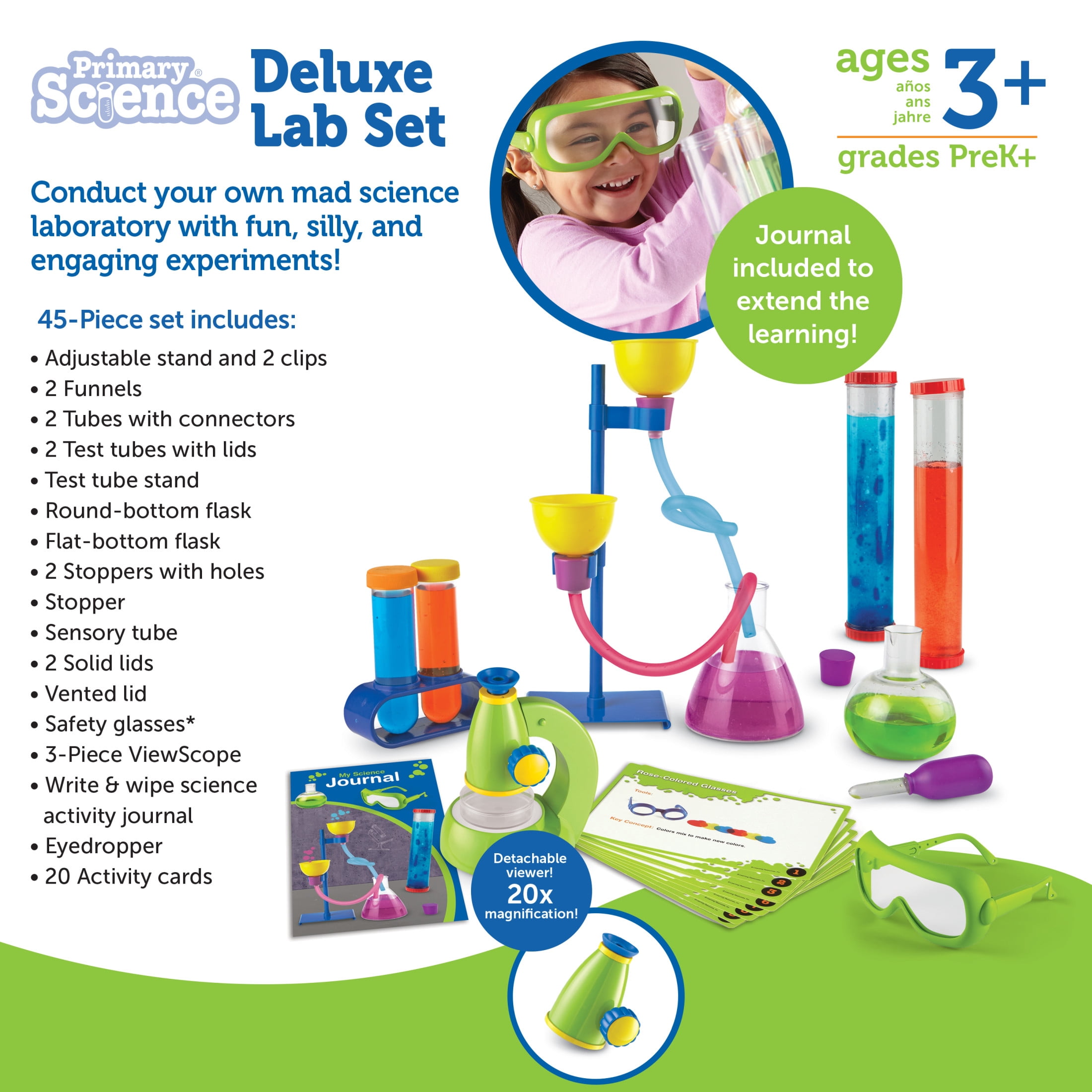 Learning Resources Primary Science Deluxe Lab Set, Science Kit for Kids, Ages 3+