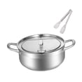thumbnail image 4 of Lipstore Deep Fryer Pot Frying Chicken Pot Kitchen Gadget Japanese Deep Frying Frying Pan 24cm, 4 of 8