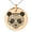 Rose, variant on Stainless Steel Day of the Dead Sugar Skull Panda Engraved Small Medallion Circle Charm Pendant Necklace