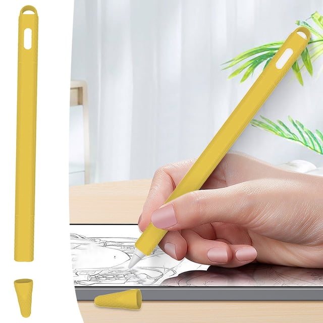 WIFKLSIIPG Suitable Compitable with Pencil 2st Generation Solid Color Silicone Stylus Case with Non