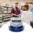 Carevas Coin sorting machine,Euro 300 Coins Auto Preset/Total Money Bank Restaurant 220V) Money