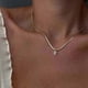 thumbnail image 2 of Collar con Colgante para Mujer Yuxing 40 cm Hip Hop Brillante Letras, 2 of 5