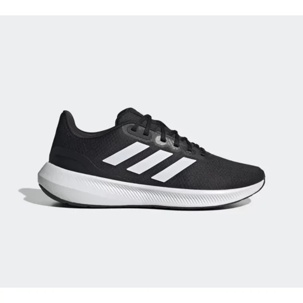 adidas RunFalcon 3 Cloudfoam Men’s Size 12 Low Running Shoes Black/White HQ3790
