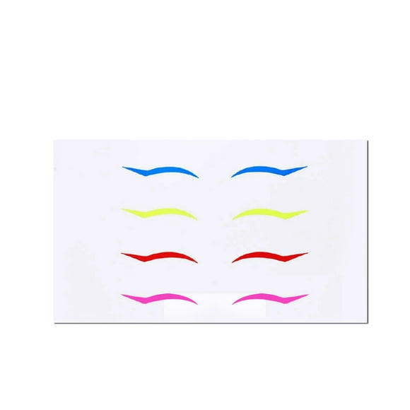 Pegatinas para delineador de ojos de color, 3 paquetes de pegatinas para maquillaje de ojos, pegatinas portátiles para delineador de ojos Wmkox8yii hjk1572