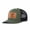 Green and black, variant on Yak leather patch Leather Patch Embroidered Color Block Trucker Hat Unisex Adjustable Cotton Breathable Fashion Cap for Travel Daily Wear