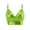 Green, variant on Wang6 Women's Cropped Spaghetti Strap Camisole Tops Sparkle PU Longline Bras Summer Sleeveless Sling Tank Tops White XXL