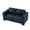 Navy Blue-Faux Leather, variant on Modern Faux Leather Loveseat, 2 Seats Upholstered Couch With Cup Holders and Storage For Living Room Office Apartment