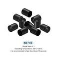 thumbnail image 3 of Uxcell 10Pcs Heat Shrink End Cap 30mm ID x 40mm L 2:1 Ratio Heat Shrink Tube Cap Black, 3 of 5
