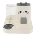 thumbnail image 1 of Bunblic 2 in 1 Automatic Pet Feeder Compact Water Container for Cat Bunny Small Dogs Gray, 1 of 8
