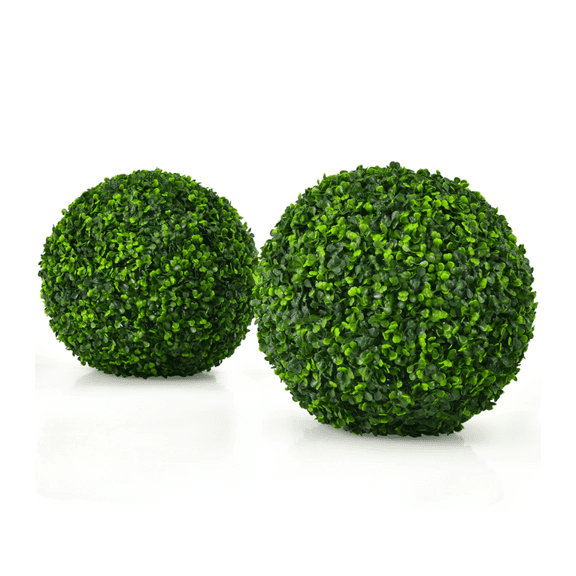 Clearance Under 5$ Garden Decoration Ball, Souew Artificial Boxwood Balls Topiary Ball Plants for Arcades Decks Outdoor Walkways Boxwood Balls Lifelike Plants Clean Look Artificial Balls 1 Count