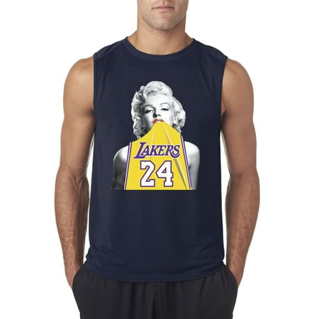 Kobe Bryant Usa Basketball Jersey - Trendy USA 412 - Men's Sleeveless Marilyn Monroe Lakers 24 Kobe Bryant Jersey 2XL Navy