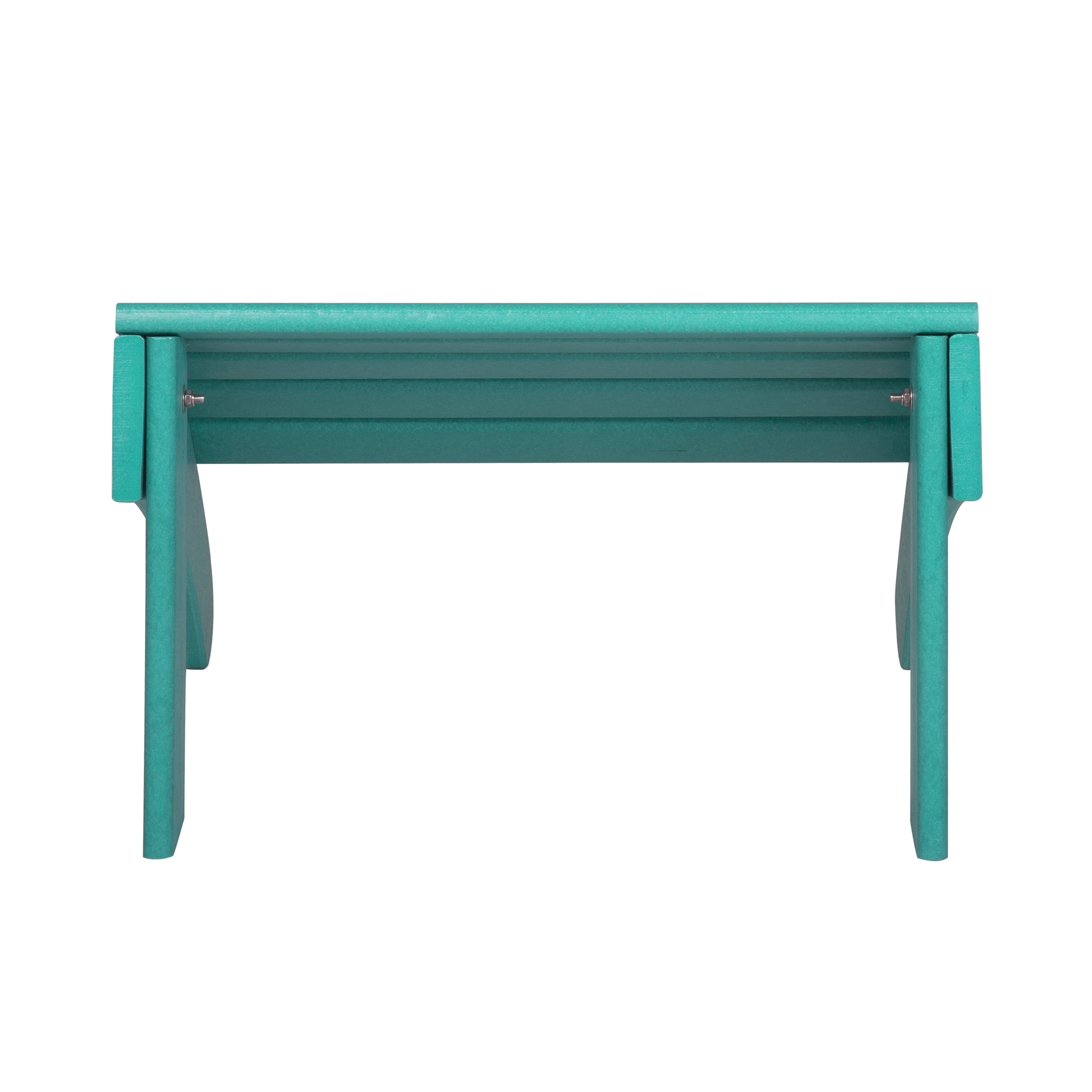 Garden Plastic Outdoor Adirondack Footrest Ottoman, Turquoise