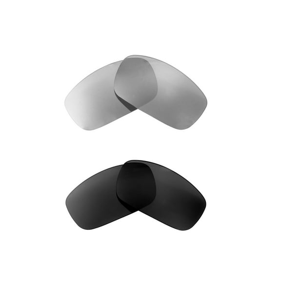 Walleva Polarized Titanium Black Replacement Lenses For Smith Optics Prospect Sunglasses