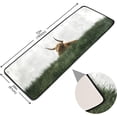 thumbnail image 2 of Dreamtimes Lush Highland Cattle Runner Rug 2'x6' Kitchen Rug Non Slip with Rubber Backing Green Pasture Washable Soft Area Rug Carpet Entryway Rug Runner for Hallway Bedroom Kitchen Decor, 2 of 6