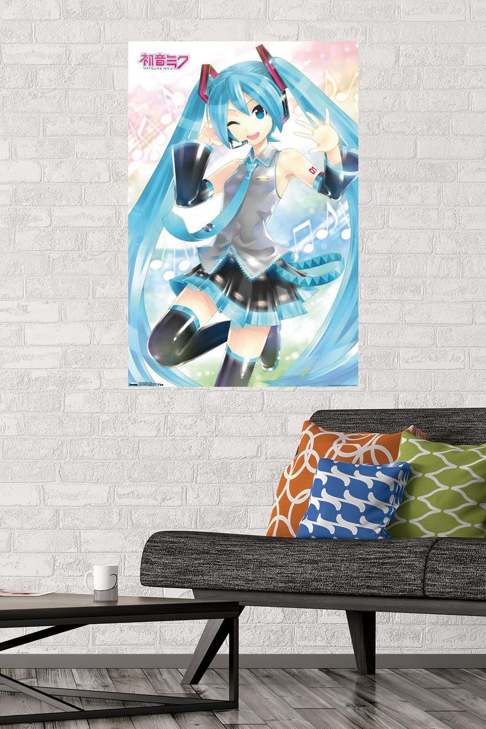 Hatsune Miku - Waving Wall Poster, 22.375" x 34"