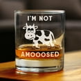 thumbnail image 2 of Bevvee Whiskey Rocks Glass 10.25 oz Not Amoosed Gifts for Whiskey Lovers Glassware & Drinkware, 2 of 4