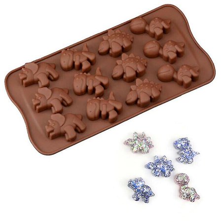 

Food drink stencils 3d dinosaur silicone mould fondant chocolate baking mold diy tool cake decor