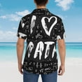 thumbnail image 6 of Balery I love Math Print Men's Hawaiian Shirts Short Sleeve Beach Shirt Relaxed Fit Vacation Button Down Shirts-3X-Large, 6 of 9
