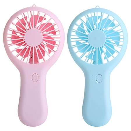 

2pcs Mini Fan Handheld Fan Portable Fan Travel Fan Rechargeable Fan Portable Personal Fan