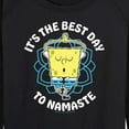 thumbnail image 3 of SpongeBob SquarePants - The Best Day To Namaste - Women's Lightweight French Terry Long Sleeve Shirt, 3 of 6