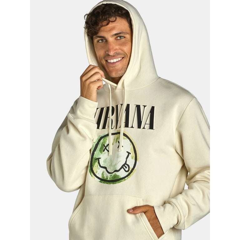 Nirvana Men's & Big Men's Pullover Embossed Hoodie Nirvana Men's & Big Men's Pullover Embossed Hoodie
