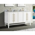 thumbnail image 3 of Avanity Mason-V60-G Mason 60" Double Free Standing Wood Vanity Cabinet Only - White, 3 of 7