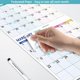 thumbnail image 4 of Calendario de pared 2026 – Calendario de 3 meses 2026 vertical, enero 2026 – diciembre 2026, calendario de pared de 3 meses 2026, 11 x 26 pulgadas abierto, calendario 2026 mensual con impresión grande, 4 of 4