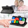 thumbnail image 4 of Case for Google Pixel 5a 5G Cover Leather Wallet Folio Case Book Design Flip Magnetic Closure - Black, 4 of 5