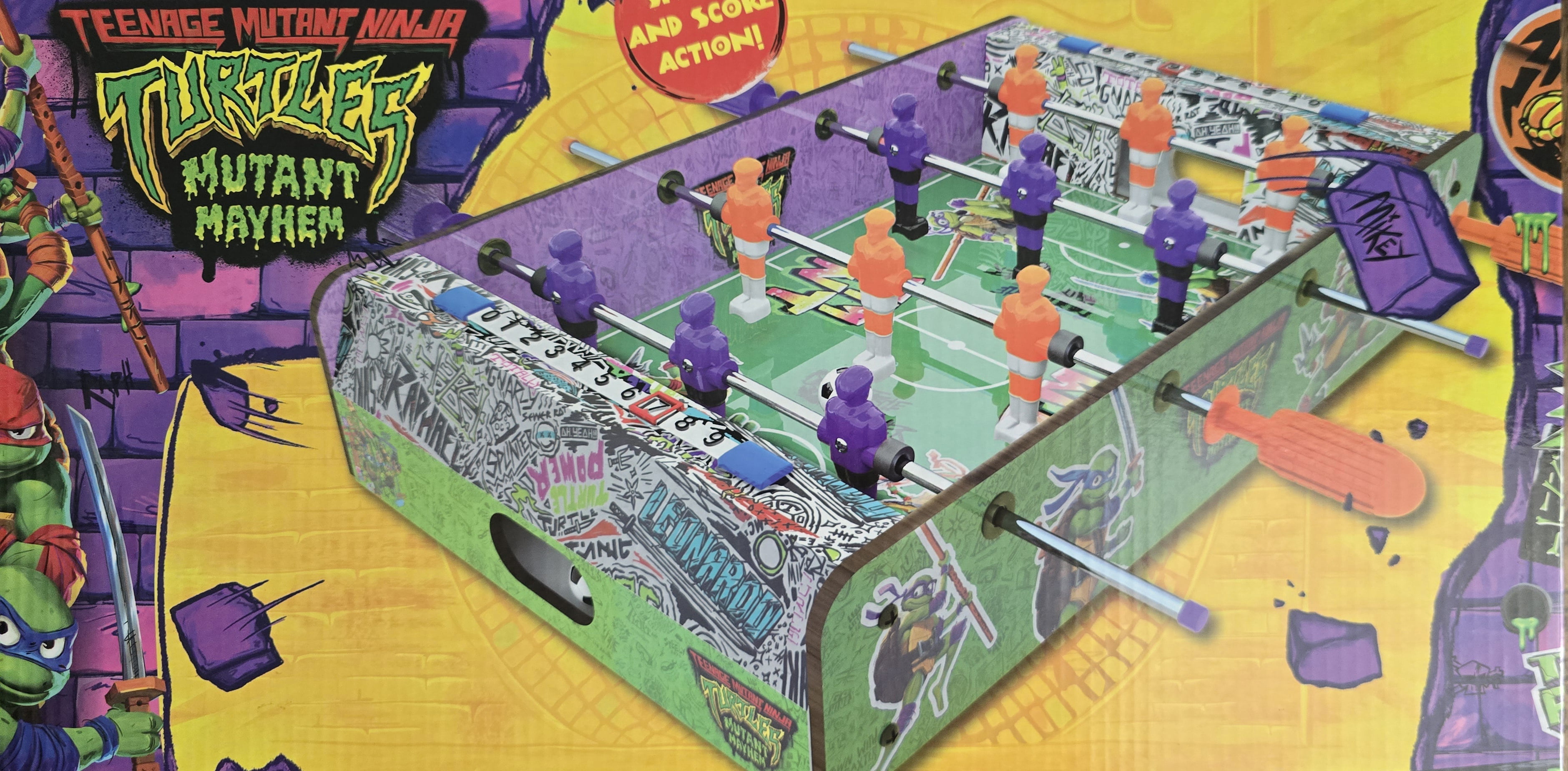 Teenage Mutant Ninja Turtles Mutant Mayhem Foosball Tabletop Edition