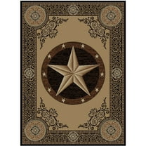 Mayberry Rug American Destination Arlington Black Lodge Area Rug 5'3"x7'3"