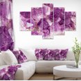 thumbnail image 1 of Macro Améthyste Violette - Impression d'Art Mural Abstrait sur Toile, 1 of 3