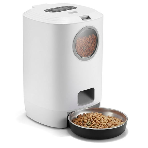 4.5L Automatic Cat Feeder,Timed Dog Feeder Pet Food Dispenser for Dry Food,Programmable Portion