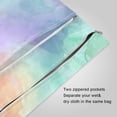 thumbnail image 3 of 2 Pack Wet Dry Bags,Mint Peach Lavender Wash Waterproof Reusable Dual Zipper Bags for Swimwear, Gym Clothes, Toiletries, Baby Diapers, 3 of 8
