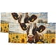thumbnail image 1 of Cortinas con estampado de vacas divertidas, cenefas para ventana con diseño de animales de granja, granja, vida silvestre occidental, girasol, bolsillo para barra, cenefa para ventana para sala de, 1 of 6