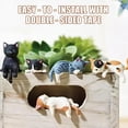 thumbnail image 6 of Twfbrm 5 Pcs Mini Cat Figurines Set, Realistic Resin Animal Models Hand-Painted Cat Desk Decorations, Cute Kitten Cake Toppers Micro Landscape Ornaments for Car Dashboard, DIY Crafts, Fairy Garden, 6 of 9
