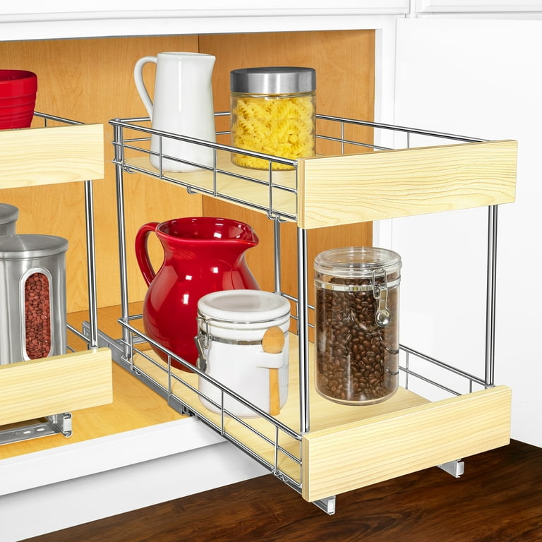 LYNK PROFESSIONAL SELECT Pull Out Cabinet Organizer, Slide Out Pantry  Shelves - Chrome & Reviews