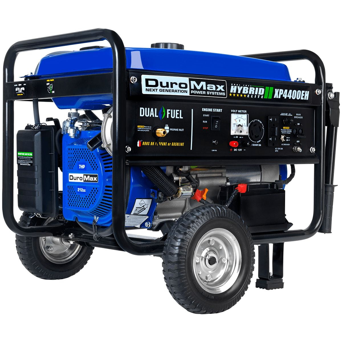 DuroMax XP4400EH 4,400Watt Electric Start Dual Fuel Hybrid Portable