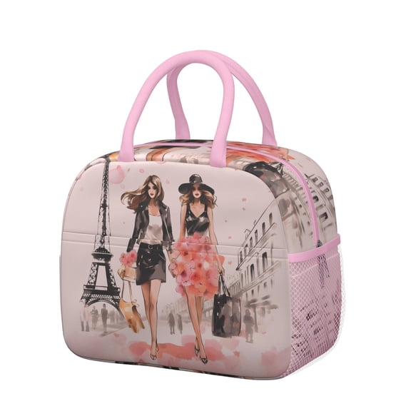 Reusable Travel Lnsulated Lunch Bag for Women & Men-Leakproof Water-Resistant Cooler Tote,Large Capacity(10.6x8.7x6.3in)for Work,Office,Travel,Picnic,Beach.