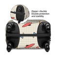 thumbnail image 5 of Wukai Striped Vintage Planes Elastic Luggage Cover: Personalized Protection for Your Suitcase - Fits 19~29-inch, Washable & Durable Travel Companion-Medium, 5 of 8