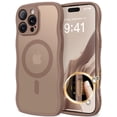 thumbnail image 1 of Funda de teléfono CAPRARO para iPhone 16 Pro para mujeres y niñas, color marrón, 1 of 9