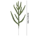 thumbnail image 3 of 10pcs 13.7in Soft Rubber Artificial Pine Needle Rattan – Lifelike Green Christmas Garland Picks for Tree, Wreath, DIY Decor, 3 of 5